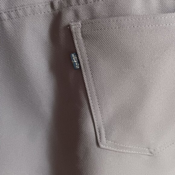 Vintage Mens Levi's Jeans 517 44x27 Cocoa Brown Polyester 517 Bootcut Hippie - Picture 8 of 8